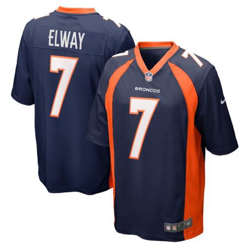 Men Denver Broncos #7 John Elway Navy Nike Retired Player Limited NFL Jersey->denver broncos->NFL Jersey